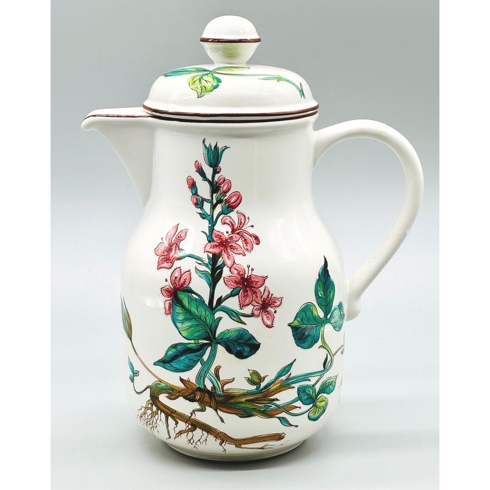 Villeroy Boch Coffee Pot Botanica Menyanthes Trifoliata Floral Lid Large 9 inch